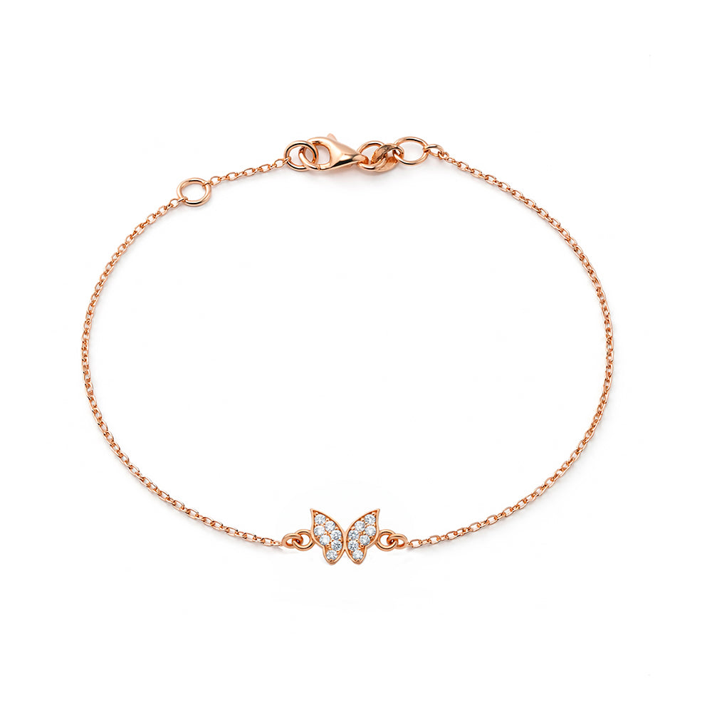 Diamond Butterfly Bracelet