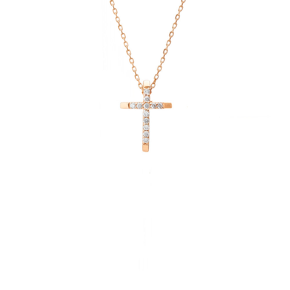 Modern 14K Gold Faith Necklace