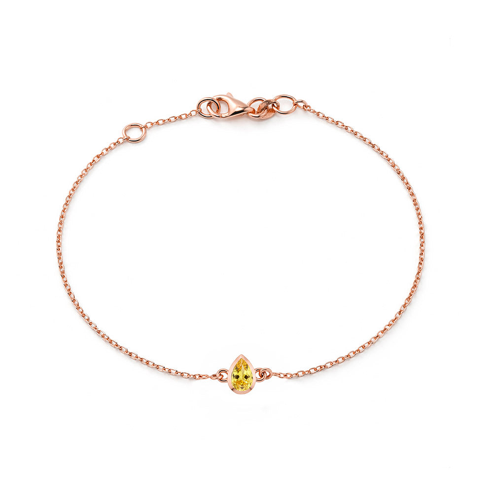 14K Gold Sunshine Citrine Bracelet