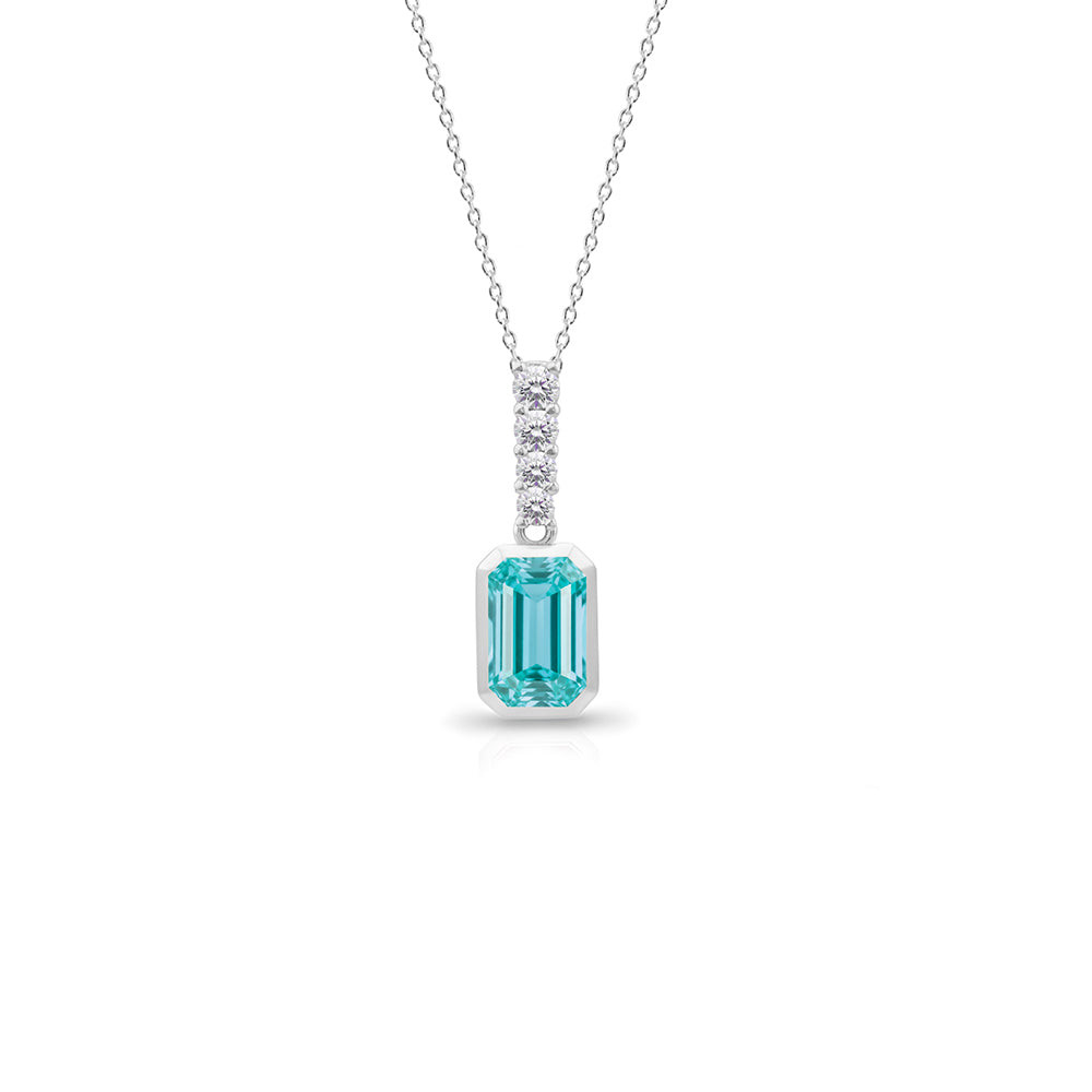 Art Deco Aquamarine Necklace