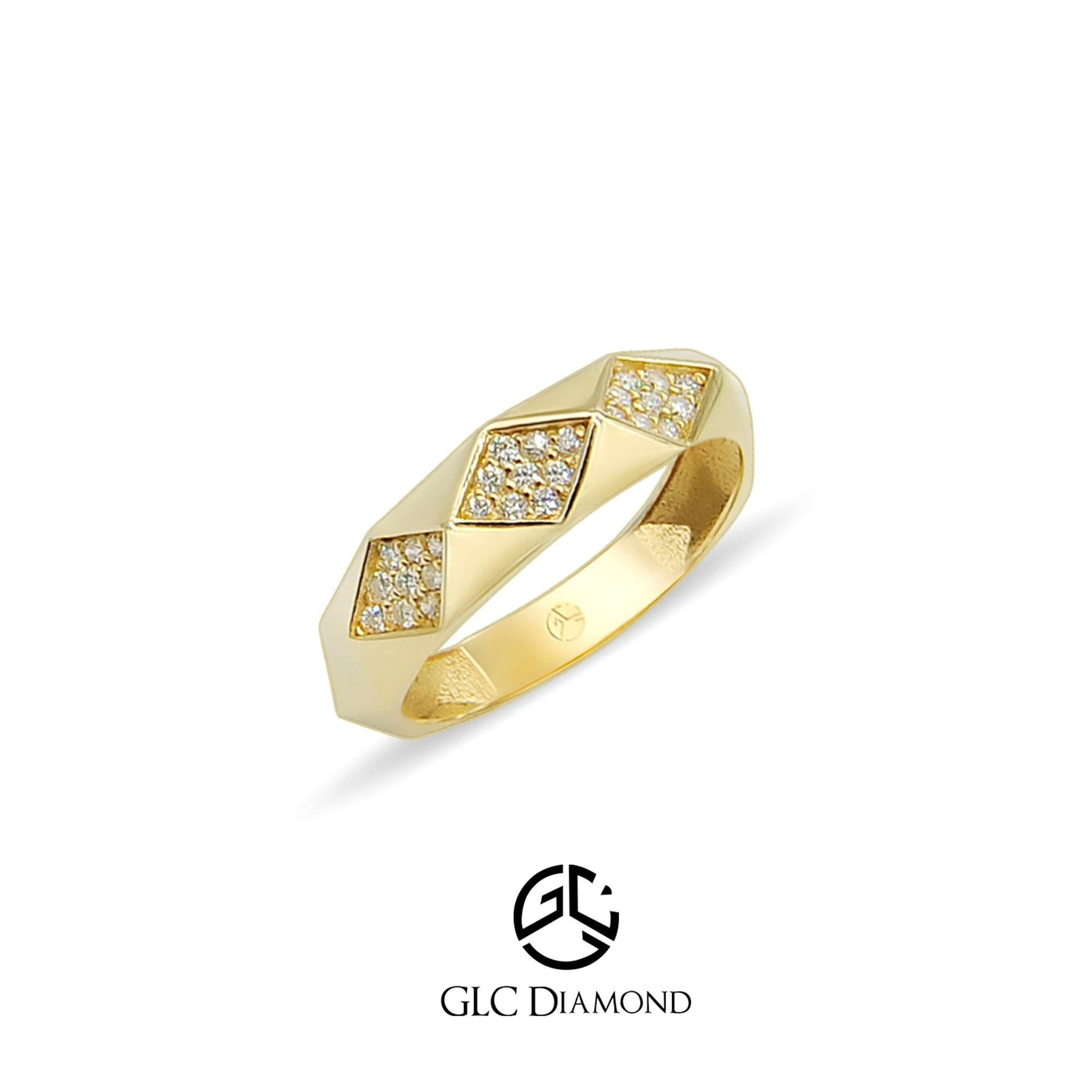 Diamond Wedding Ring For Women, 14K Solid Gold Diamond Unique Ring