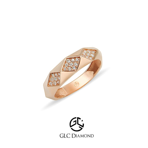 Diamond Wedding Ring For Women, 14K Solid Gold Diamond Unique Ring