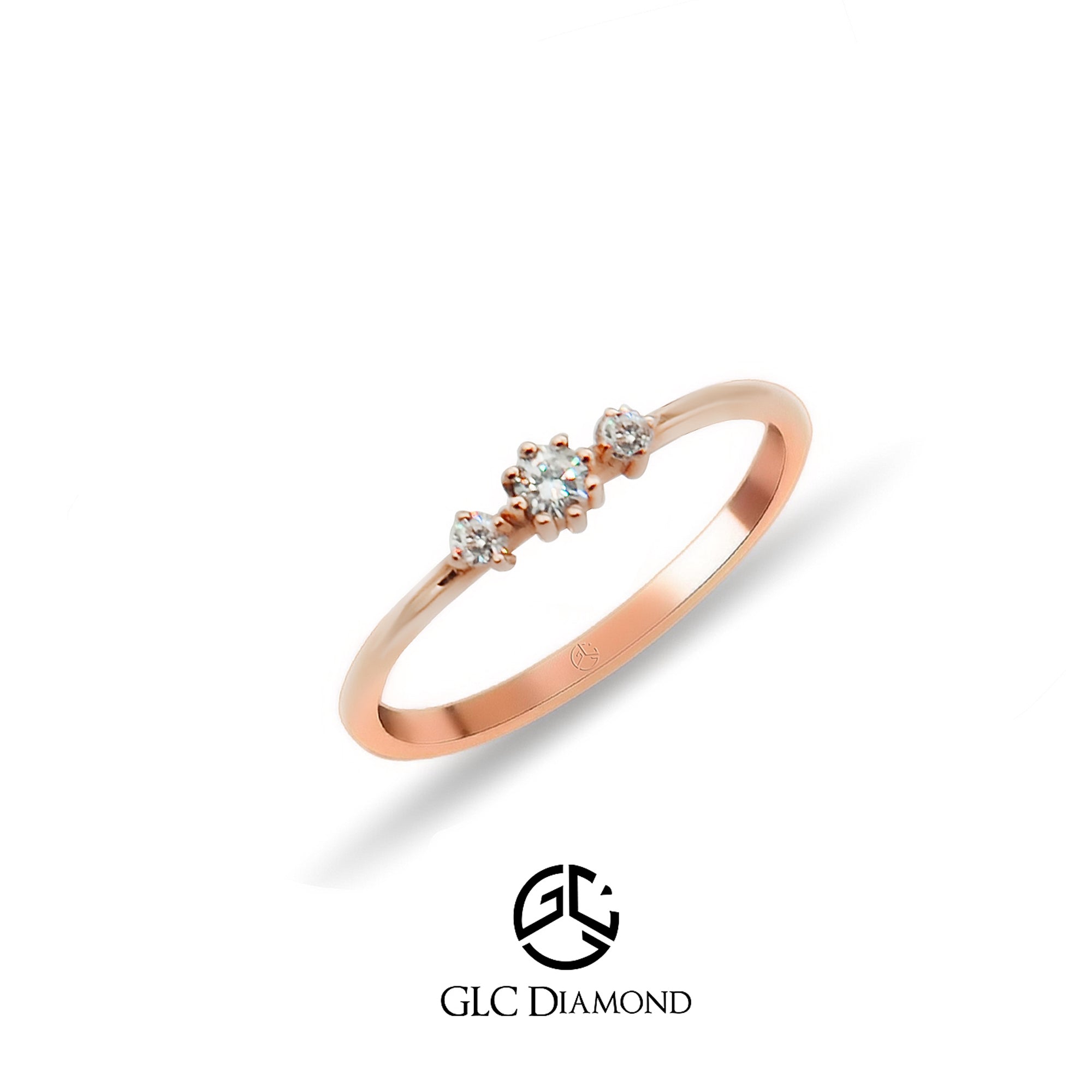 14K Gold Round Cut Diamond Ring