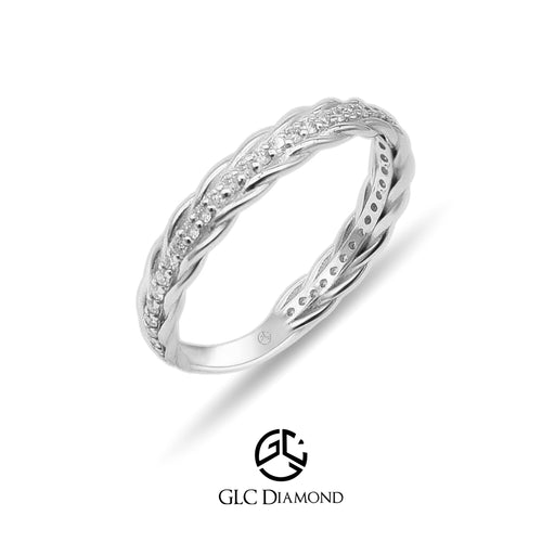 14K Solid Gold Diamond Eternity Ring