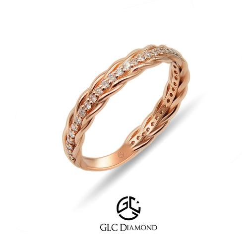 14K Solid Gold Diamond Eternity Ring