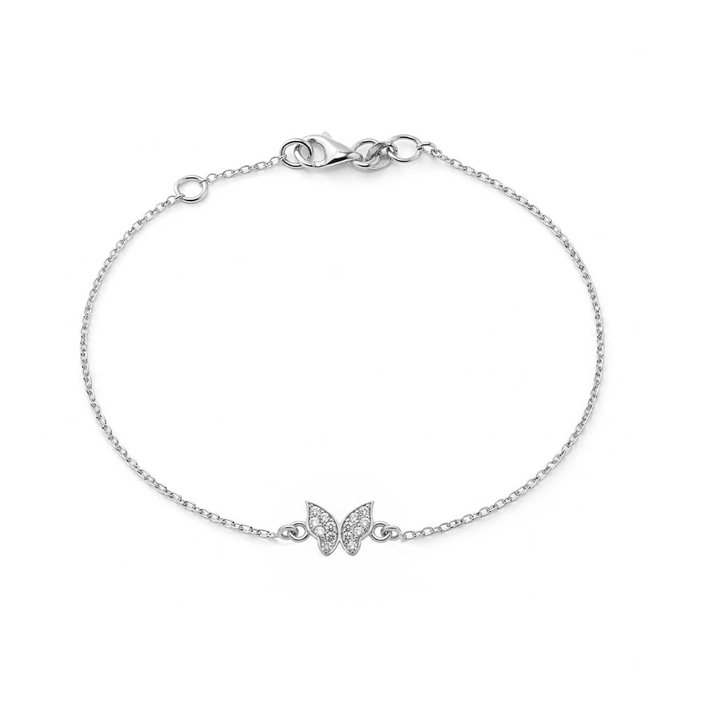 Diamond Butterfly Bracelet