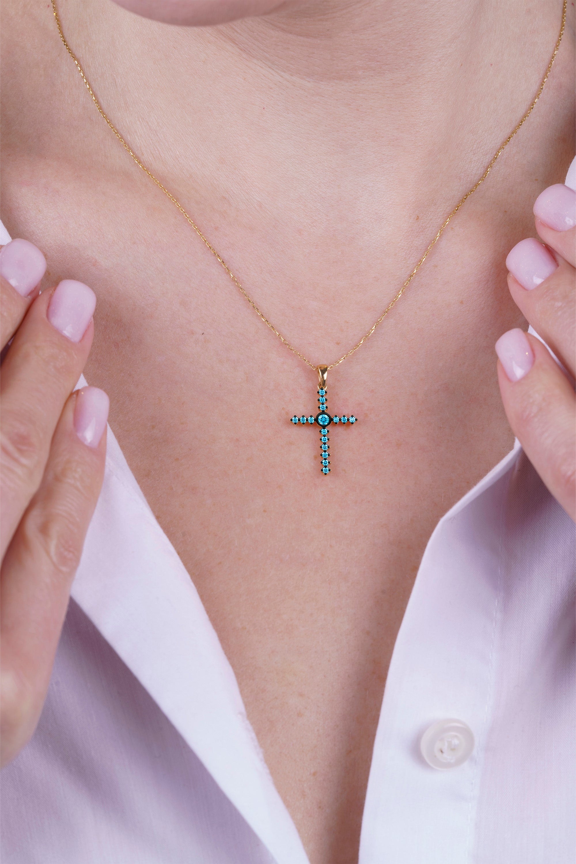14K Gold Religious Necklace