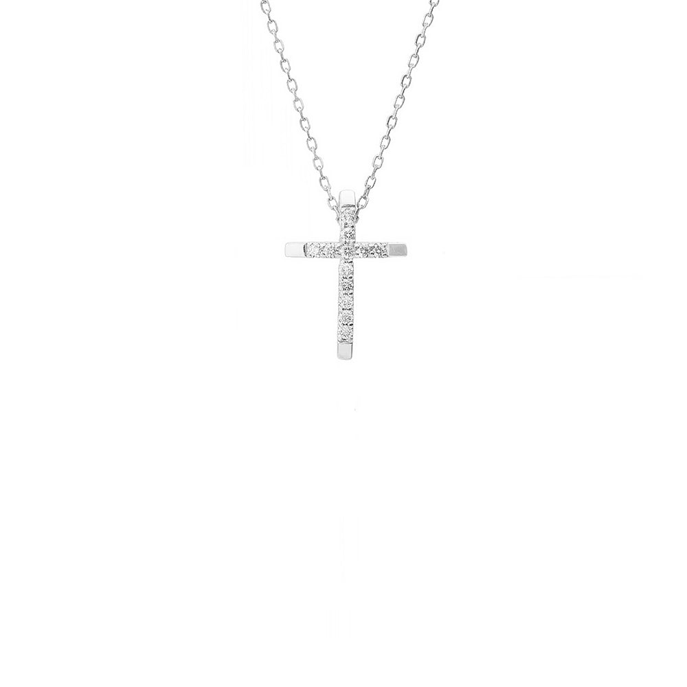 Modern 14K Gold Faith Necklace