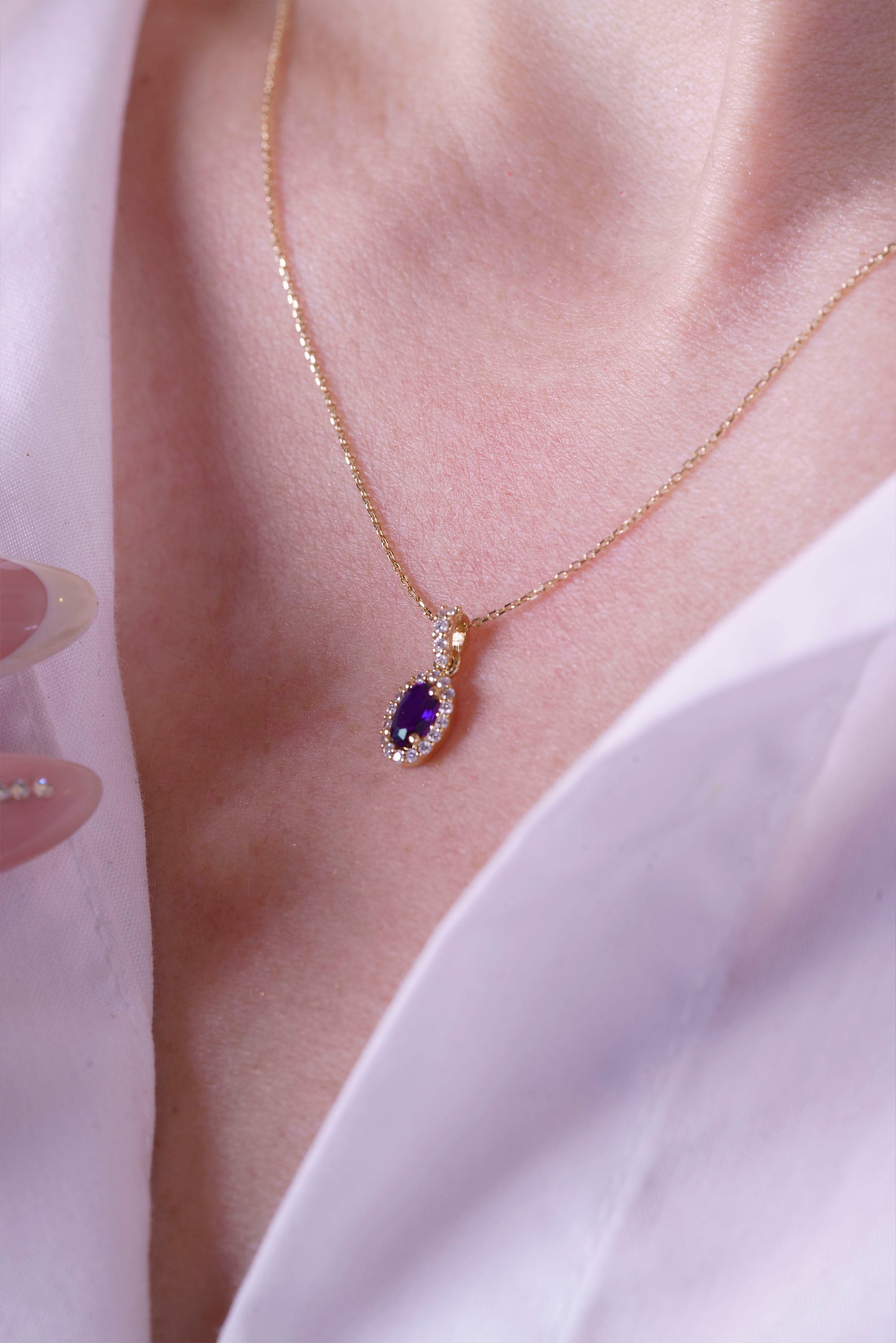 Vintage Inspired Amethyst Pendant