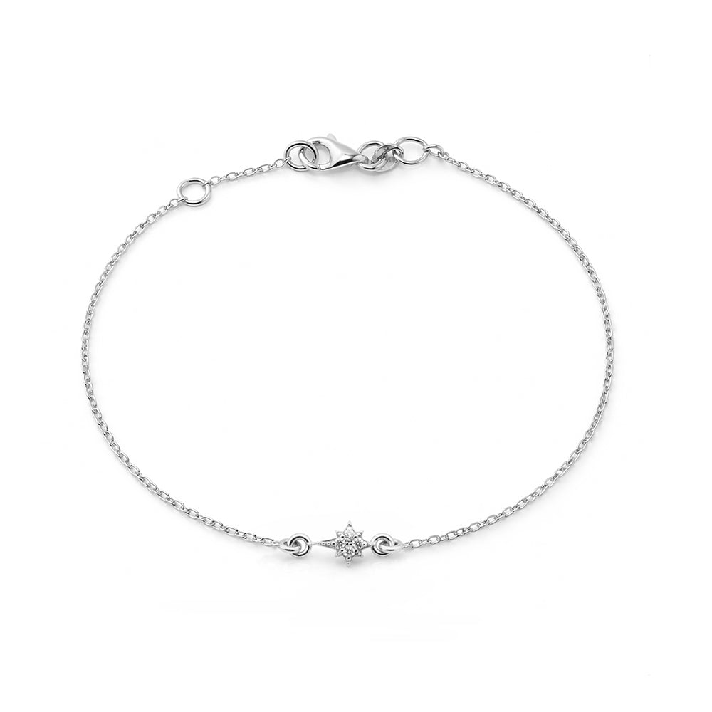 14K Gold North Star Bracelet