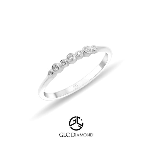 14K Gold Round Cut Bezel Diamond Ring