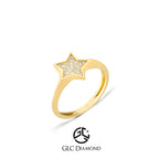 14K Gold Star Diamond Ring