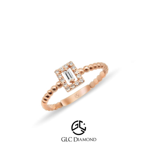 14K Solid Gold Diamond Ring