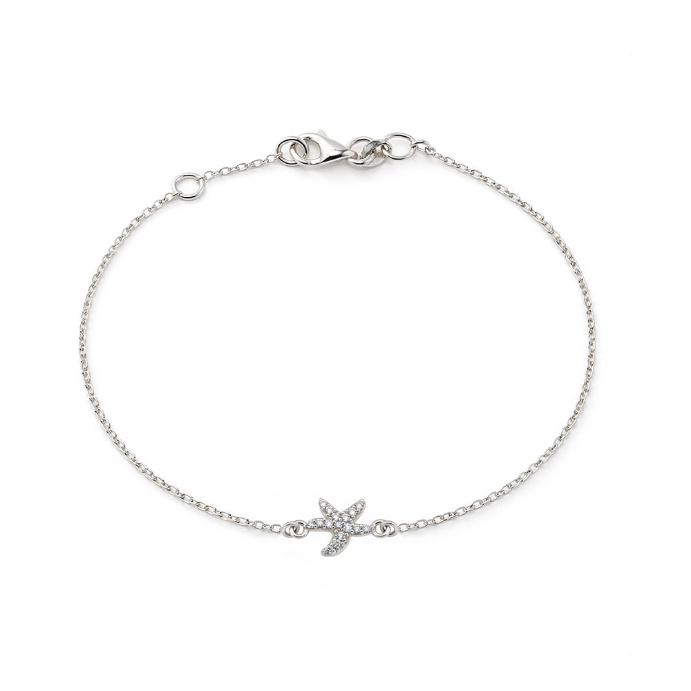 14K Gold Starfish Bracelet / Beach Jewelry