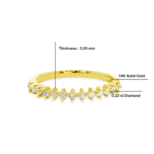 0,22 Carat Natural Diamond Ring