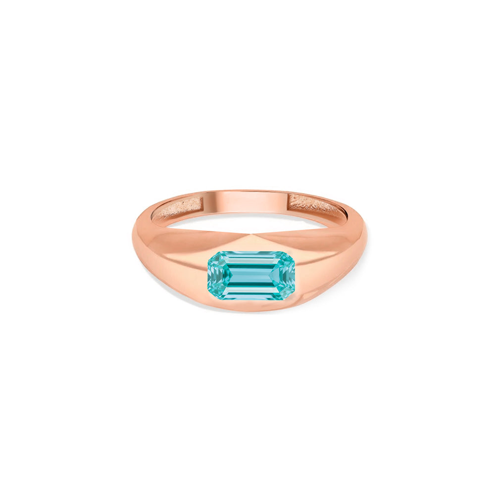 Aquamarine Signet Ring