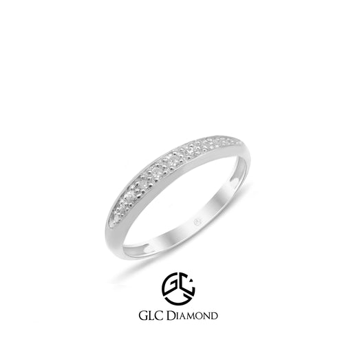 14K Gold Pave Diamond Band