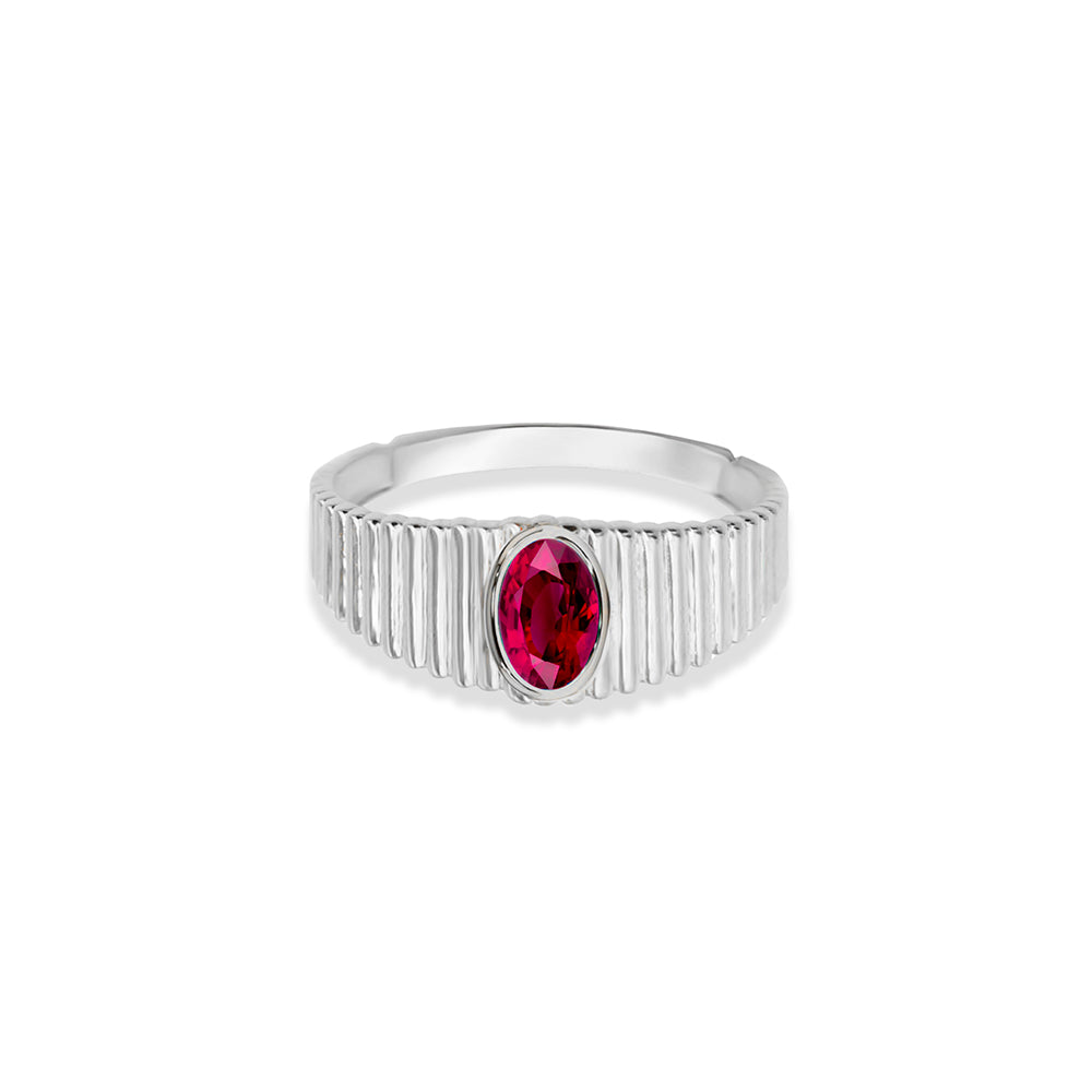 14K Gold Ruby Red Ring