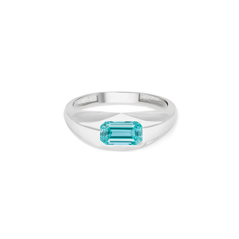 Aquamarine Signet Ring