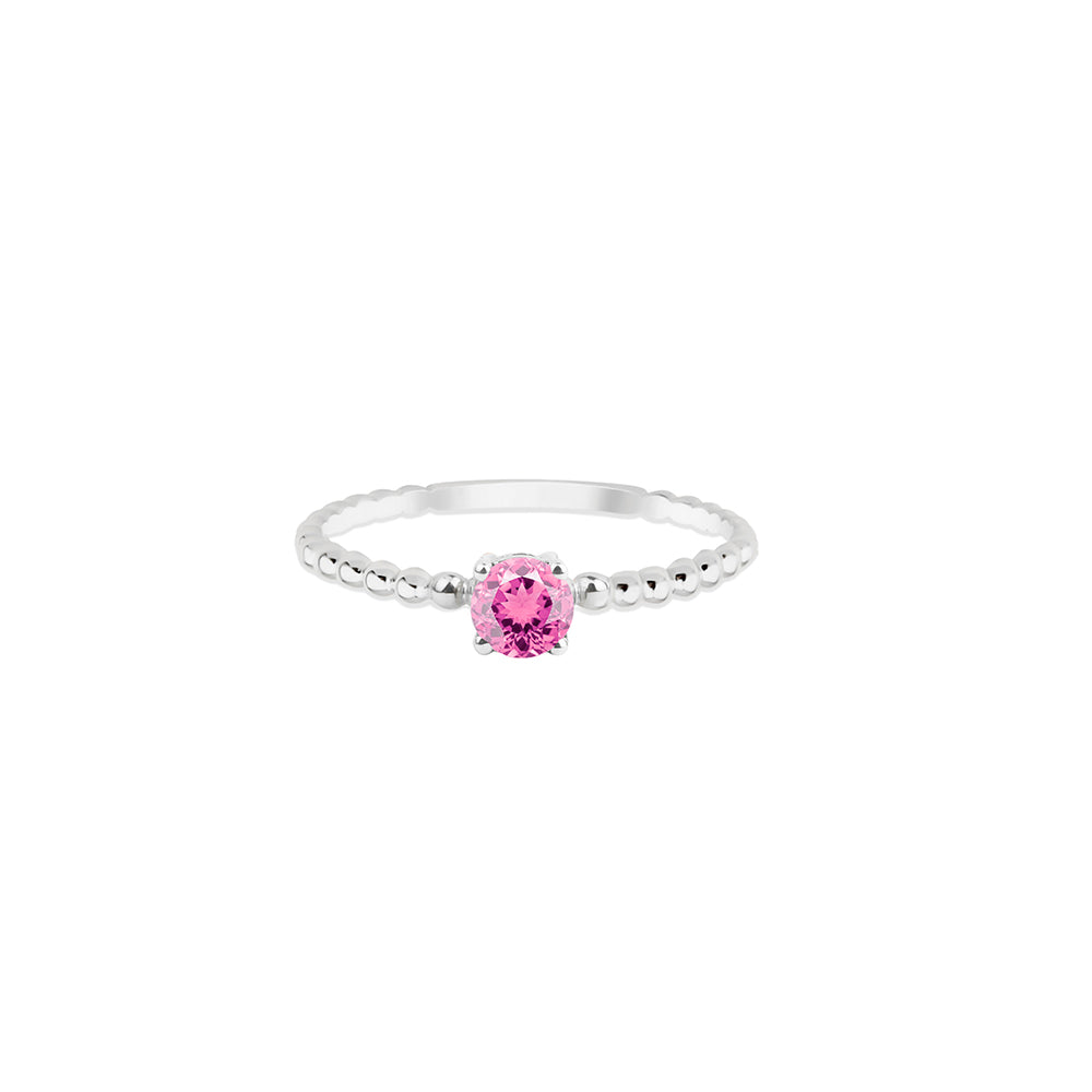 14K Gold Natural Pink Sapphire Ring