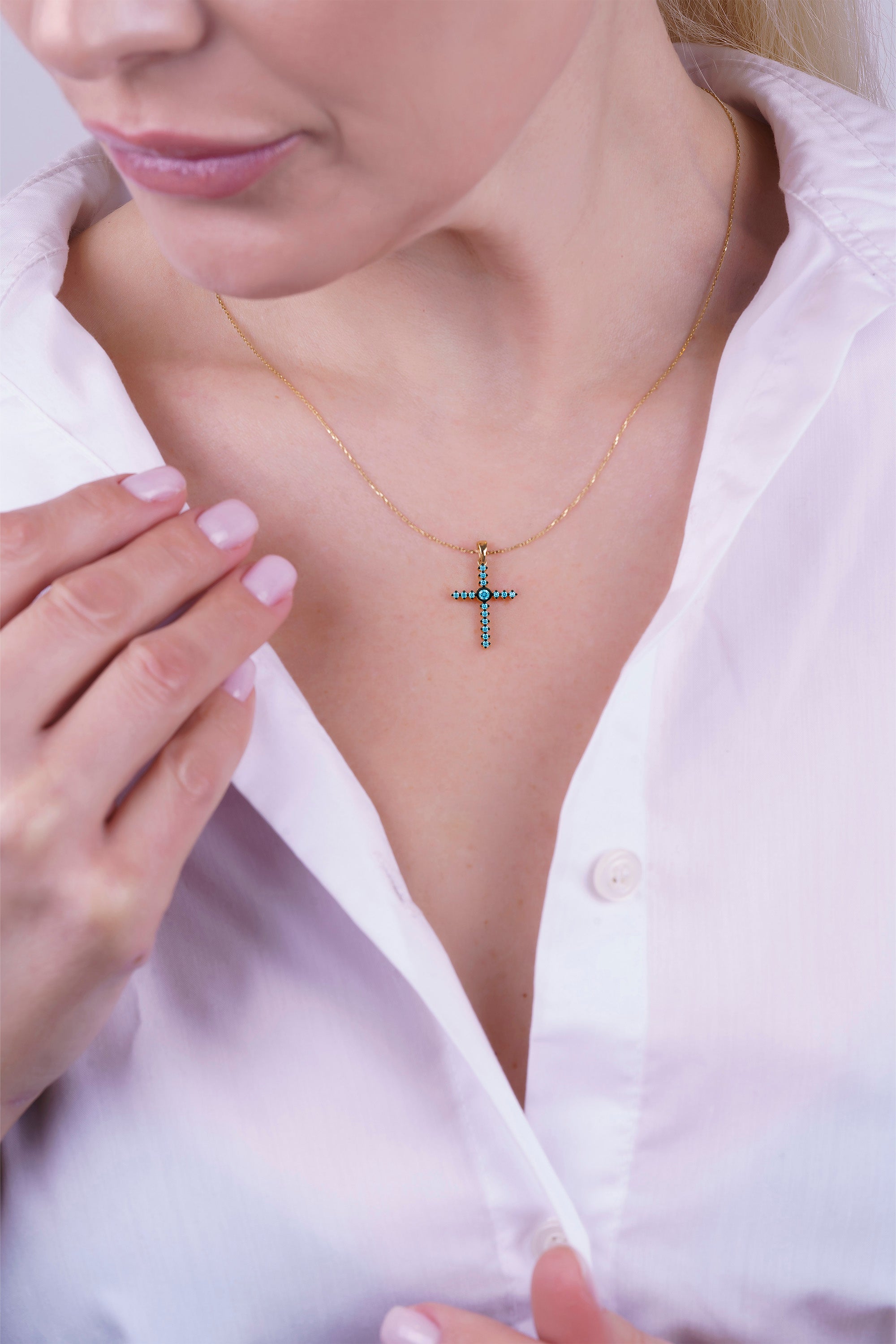 14K Gold Religious Necklace