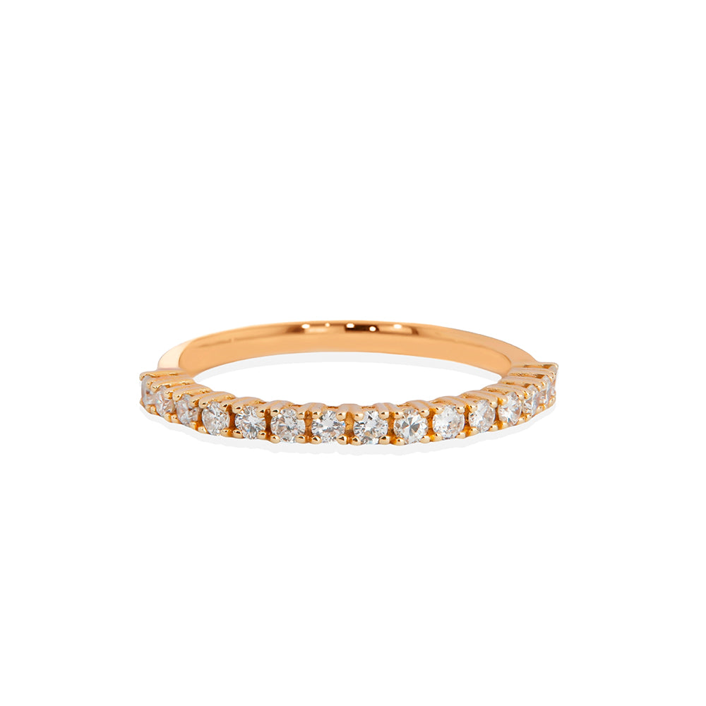 0,22 Carat Natural Diamond Promise Anniversary Prong Ring