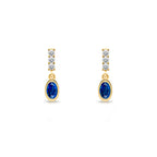 Oval Sapphire Earrings