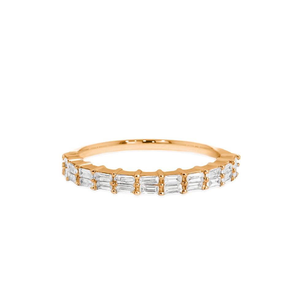 14K Gold Baguette Diamond Ring