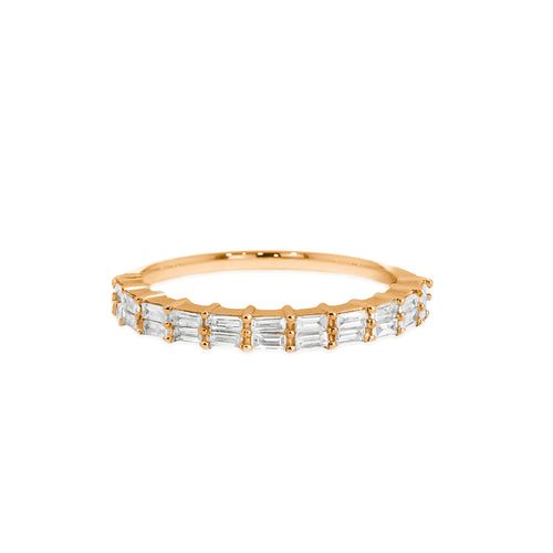 14K Gold Baguette Diamond Ring