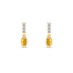 Oval Citrine Earrings