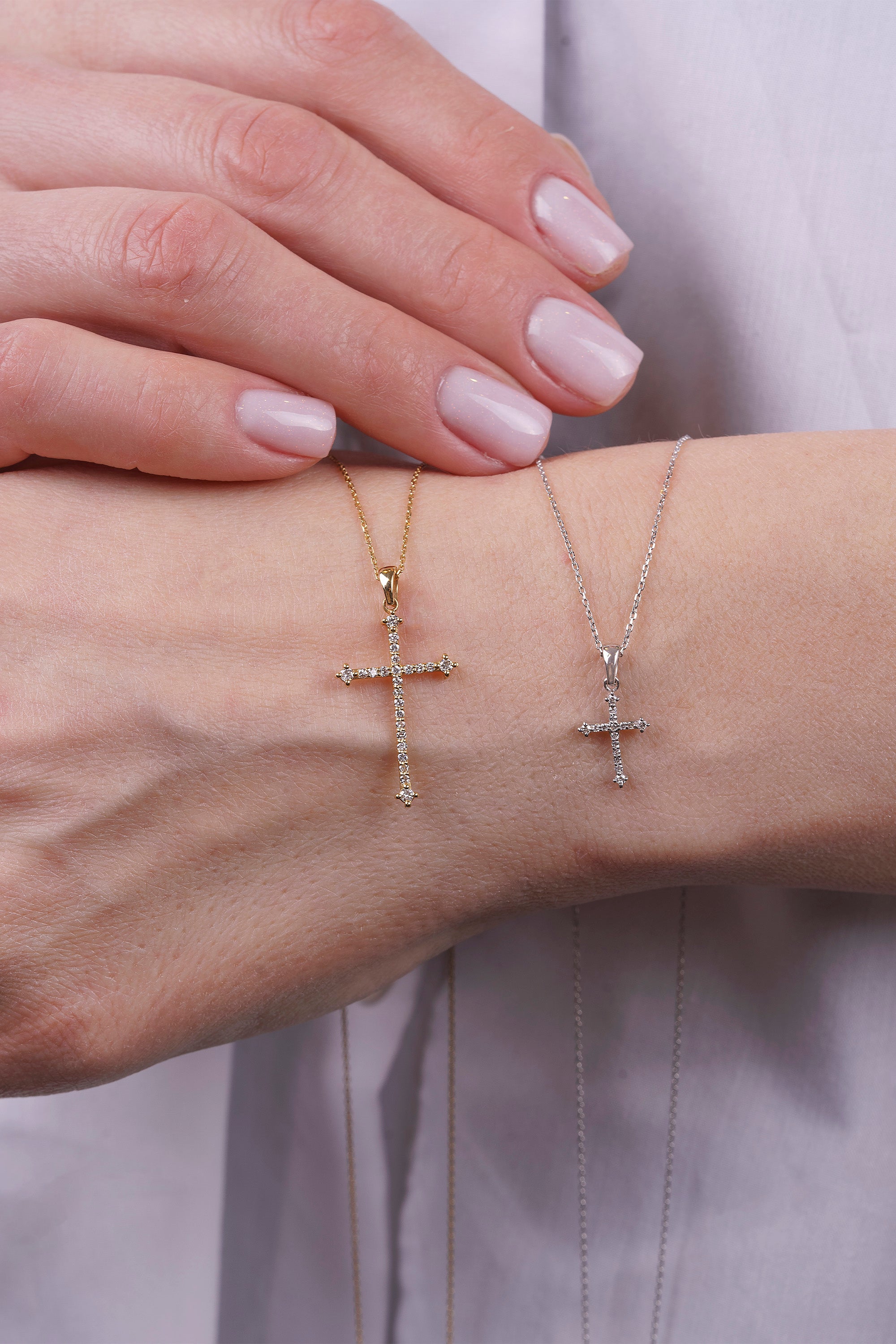 Diamond Classic Christian Cross Pendant