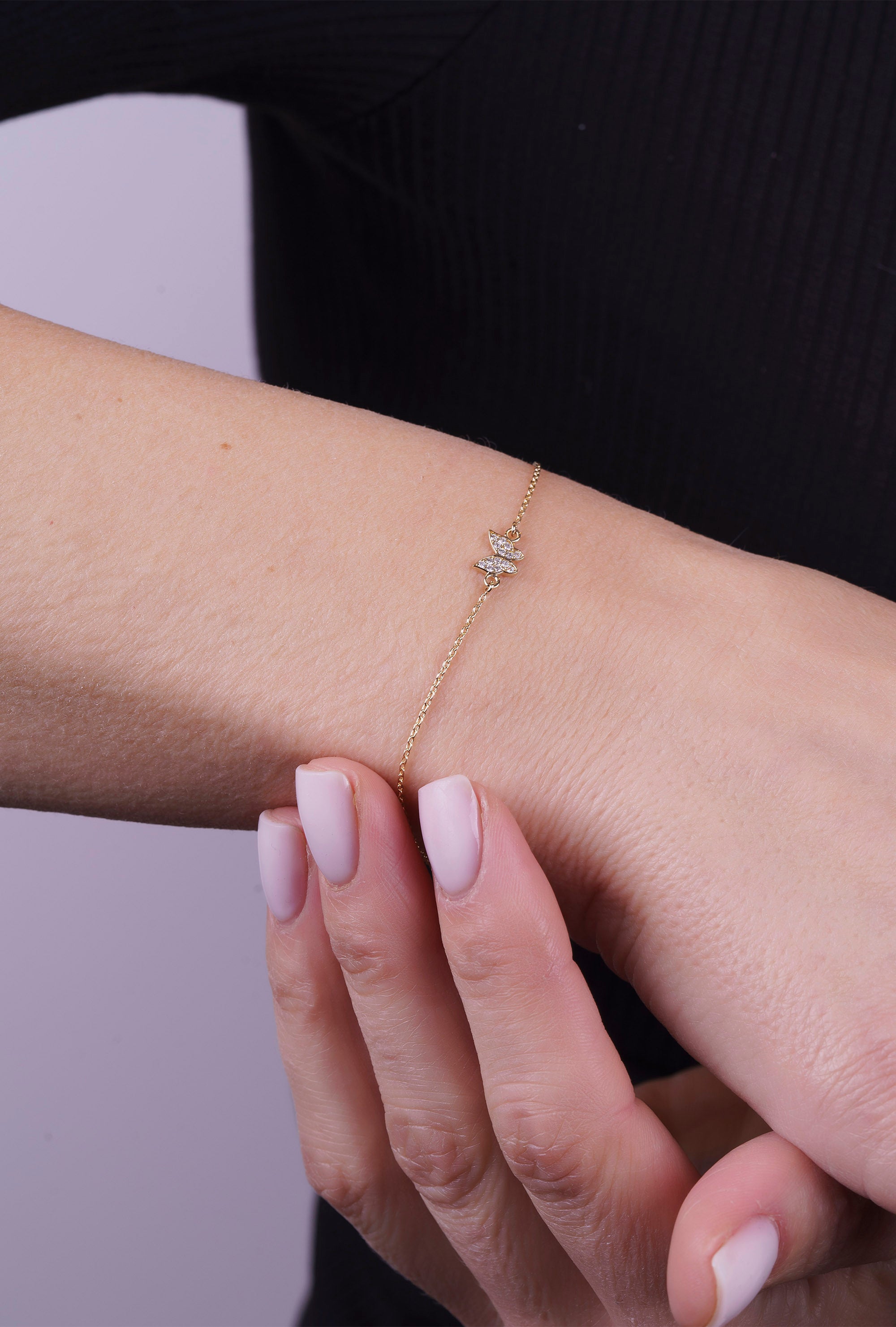 Diamond Butterfly Bracelet