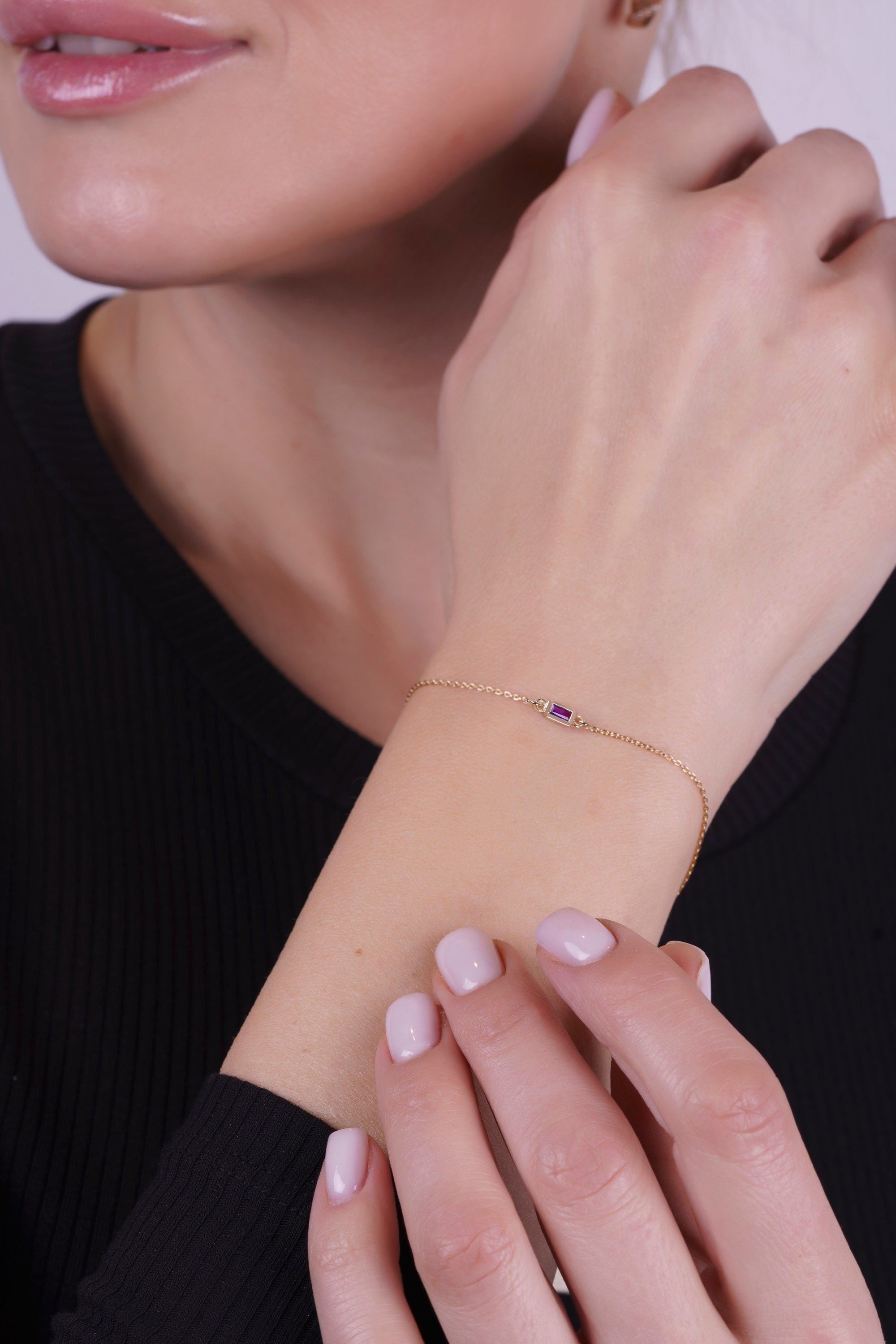 Lavender Amethyst Bracelet, Birthday Gift
