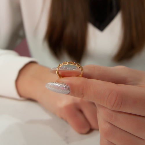 14K Gold Braided Ring