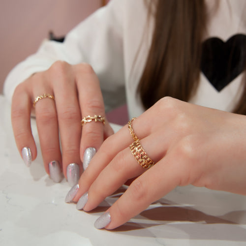 14K Gold Braided Ring