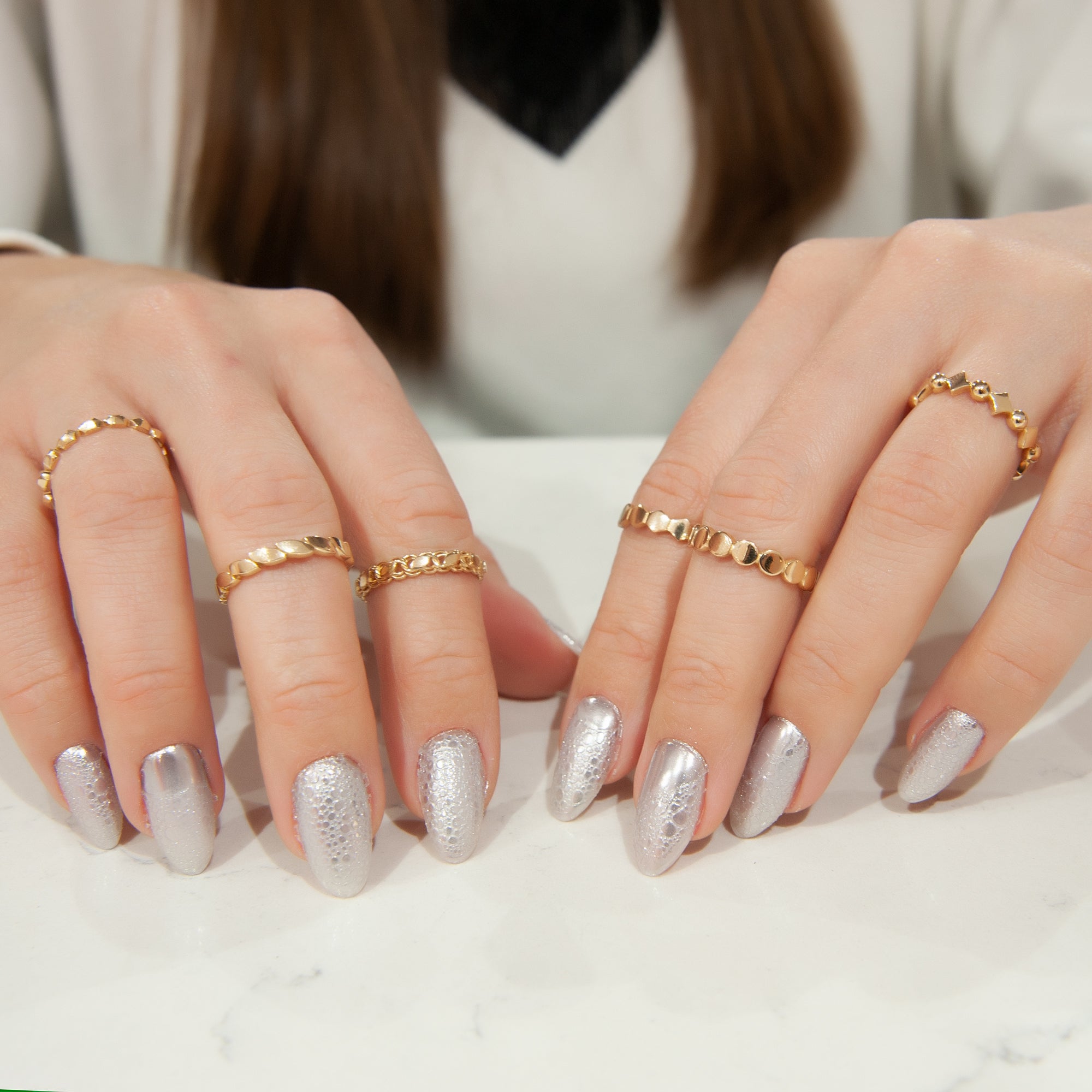 14K Drop Gold Ring, Teardrop Ring, Raindrop Ring