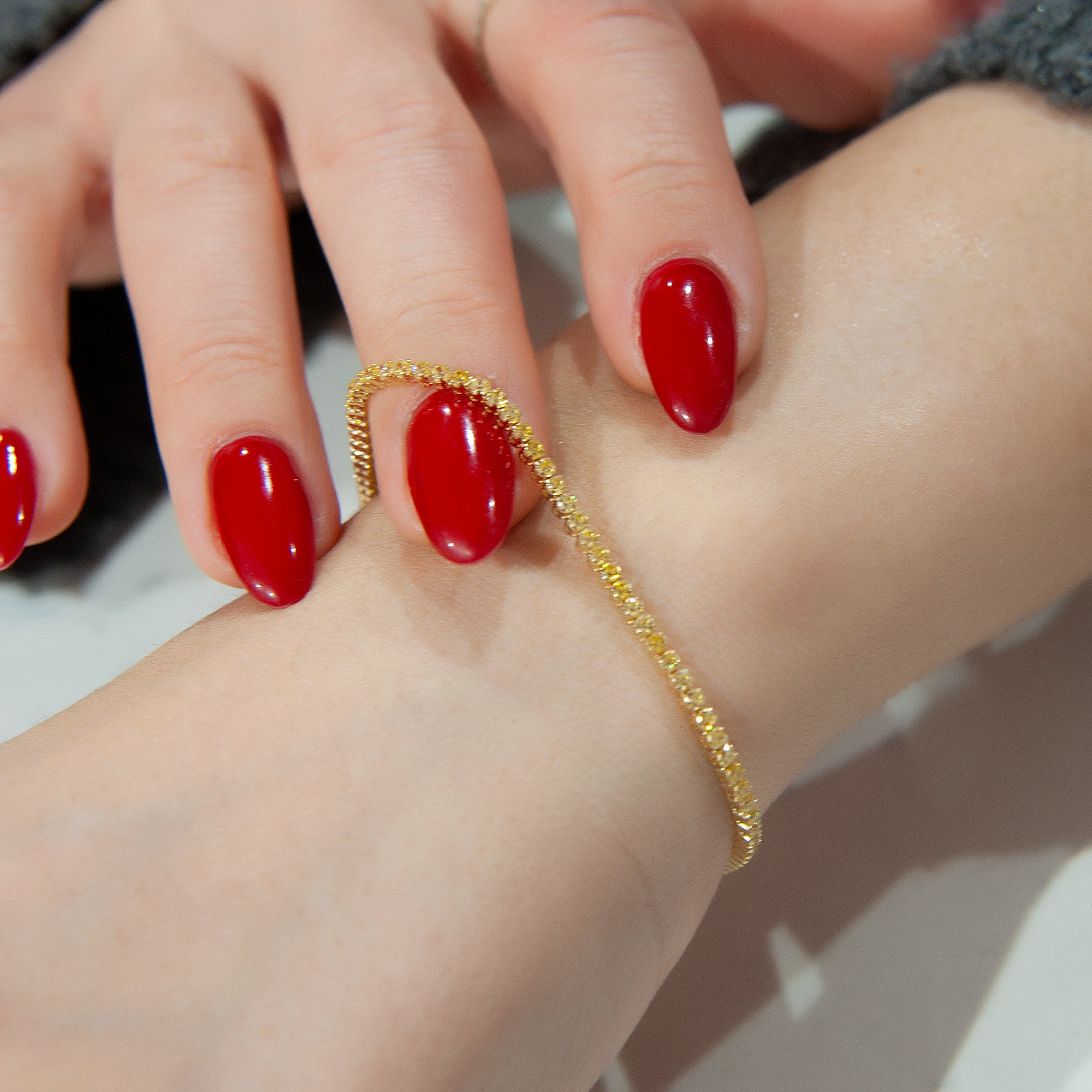 14K Gold Tennis Bracelet