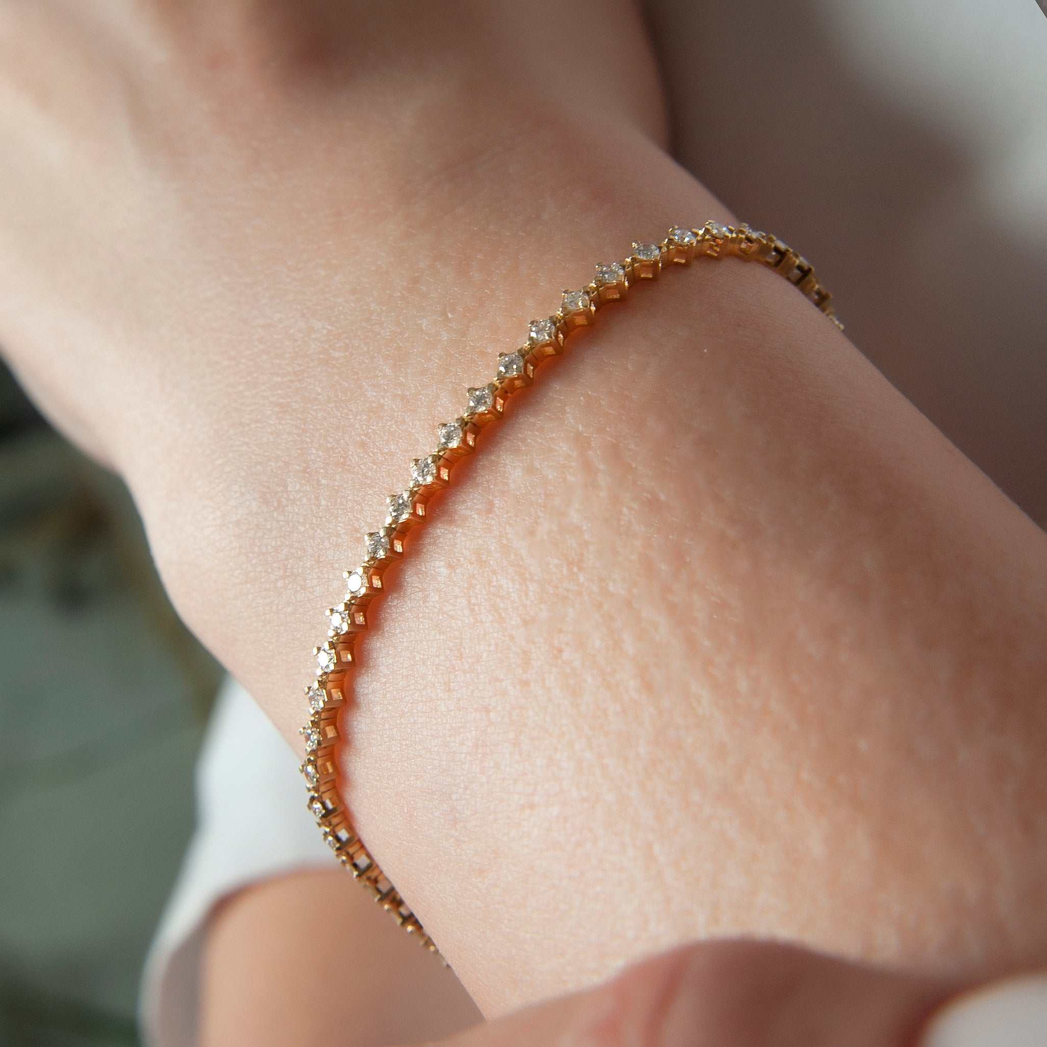 Diamond Wedding Waterway Bracelet