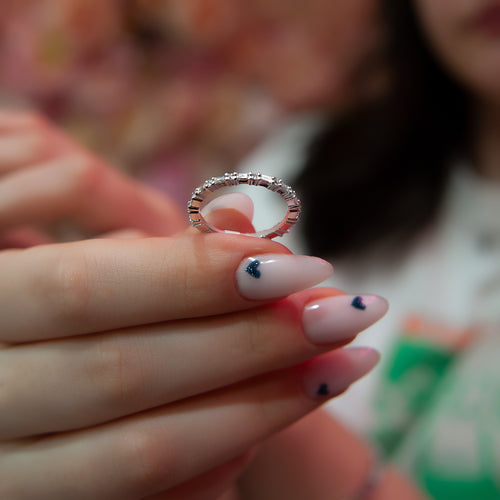 Baguette and Round Diamond Full Eternity Ring