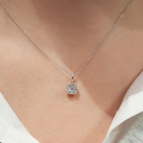 0.36 Ct Round Cut Diamond Necklace