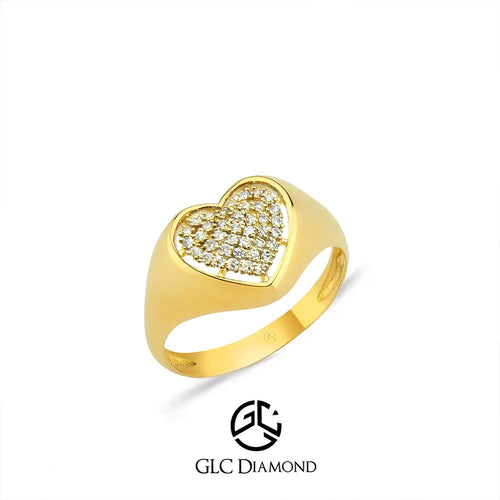 Heart-Shaped Diamond Ring