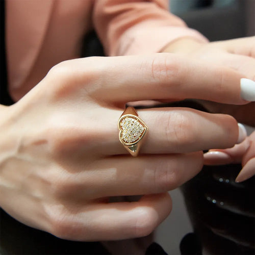 Heart-Shaped Diamond Ring