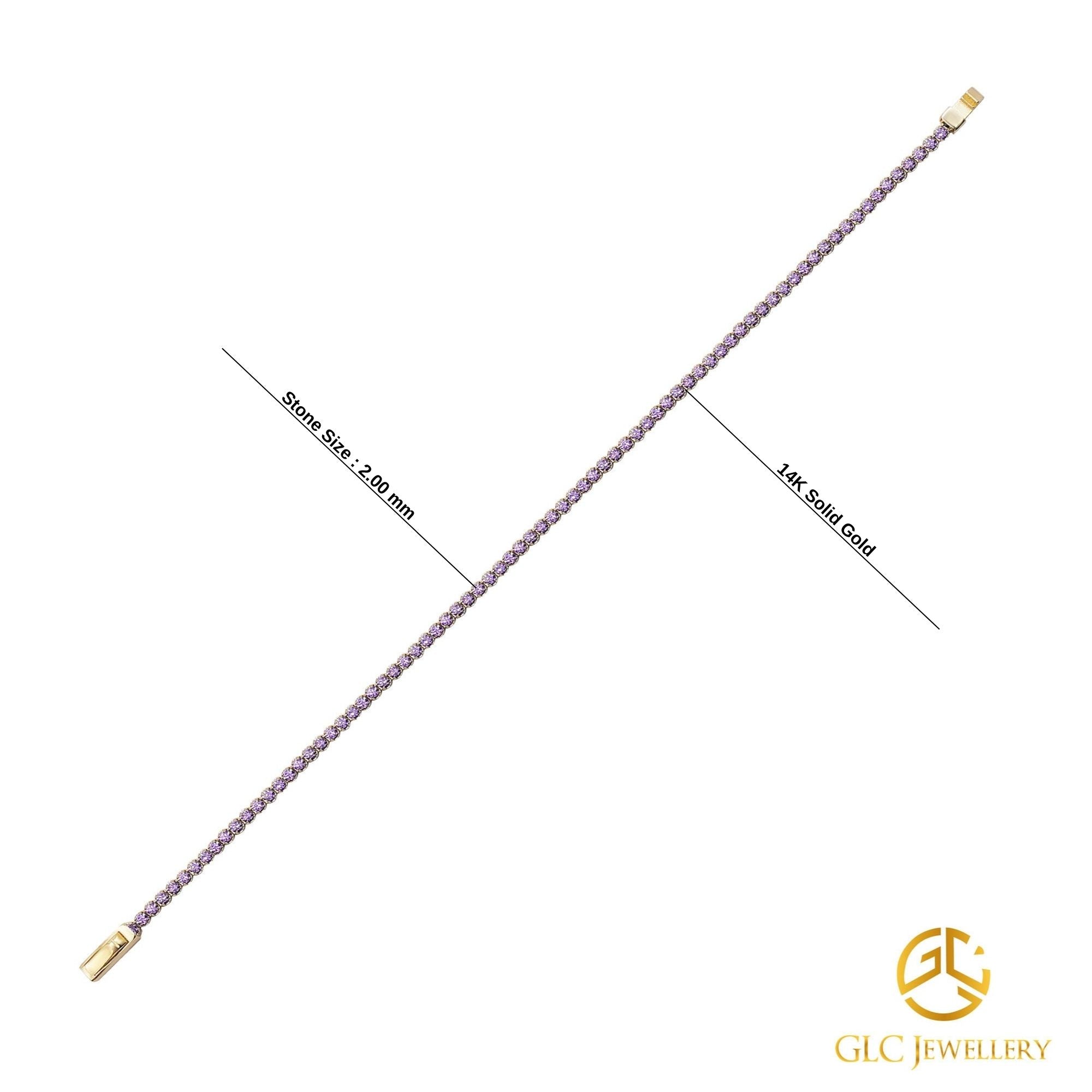 14K Solid Gold Waterway Bracelet, Dainty Bracelet