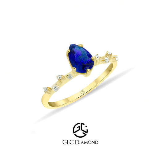 Blue Sapphire Engagement Ring