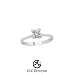 0,32 CT Round Solitaire Engagement Ring