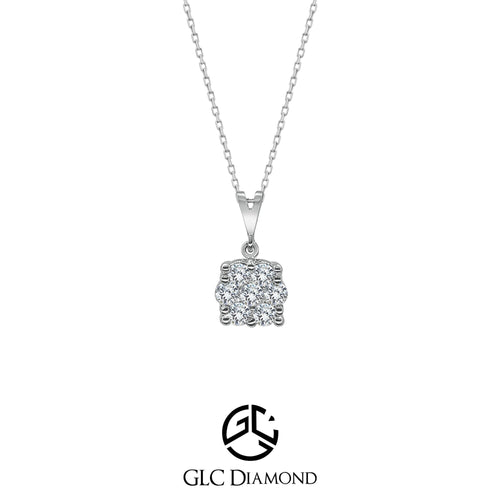 0.22 Carat Round Cut Diamond Necklace