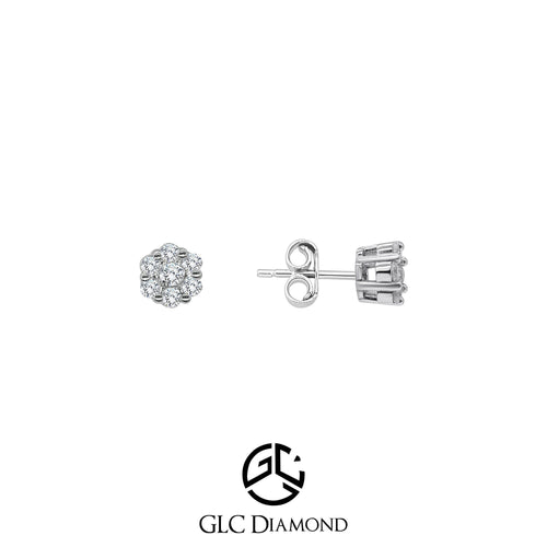 0.42 Carat Diamond Stud Earrings,