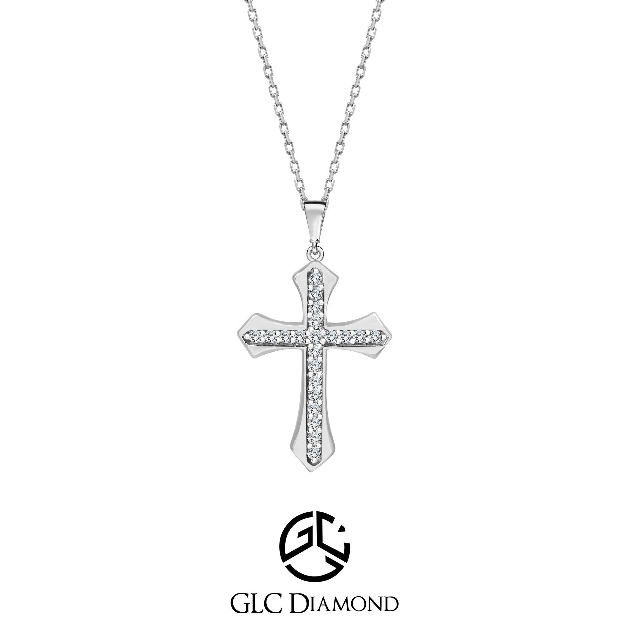 Diamond Cross Pendant and Necklace, Diamond Cross Necklace