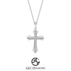 Diamond Cross Pendant and Necklace, Diamond Cross Necklace