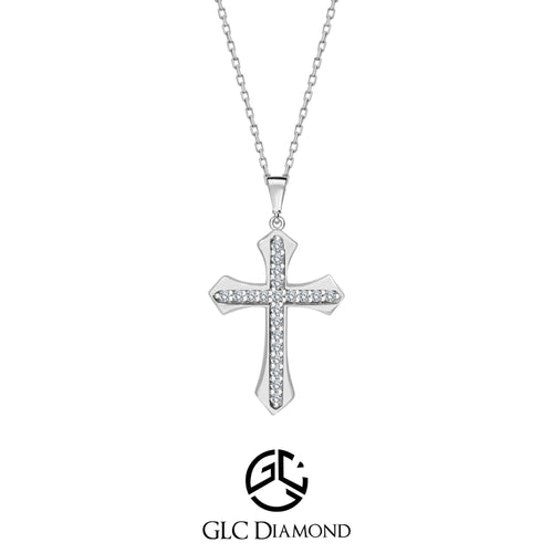 Diamond Cross Pendant and Necklace, Diamond Cross Necklace